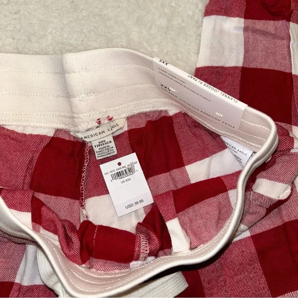 American Eagle Flannel Jogger PJ Pants Size XXS NWT - Picture 3 of 5